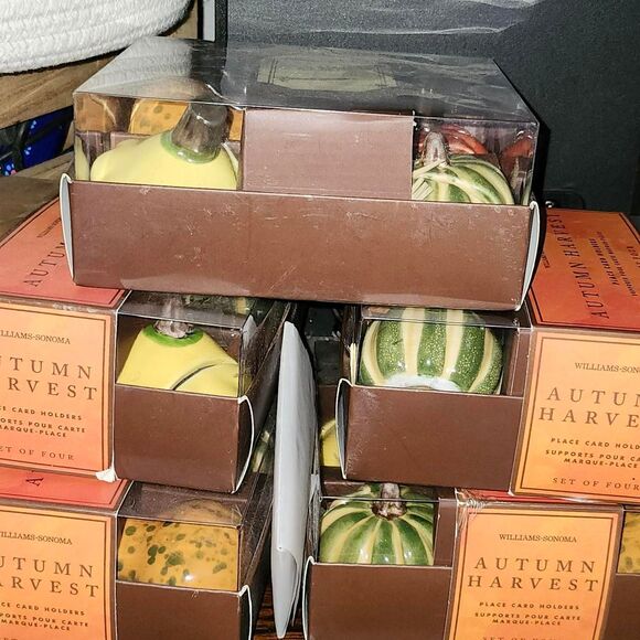 Williams-Sonoma Autumn Harvest Place Card Holders - sets